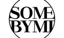 Logo of SOME BY MI brand in a circular design with black text on a white background