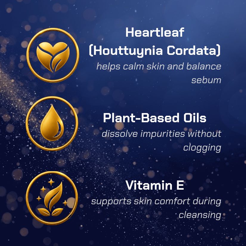 Key Ingredients - ANUA – Heartleaf Pore Control Cleansing Oil | pore control cleansing oil