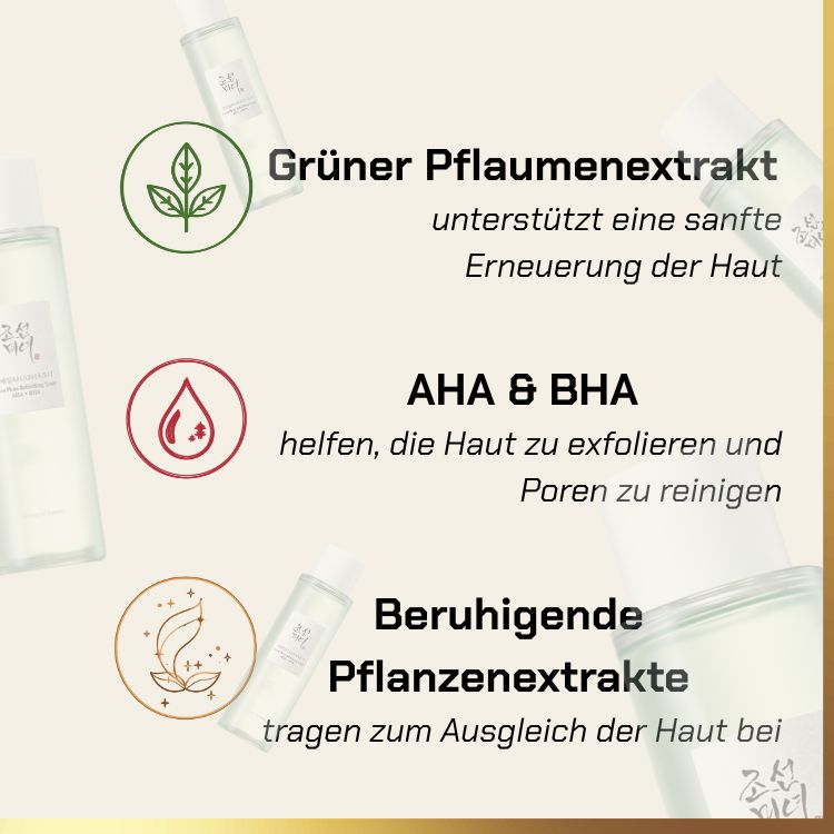 Key ingredients of Beauty of Joseon - Apricot Blossom Peeling Gel | Peeling-Gel für empfindliche Haut