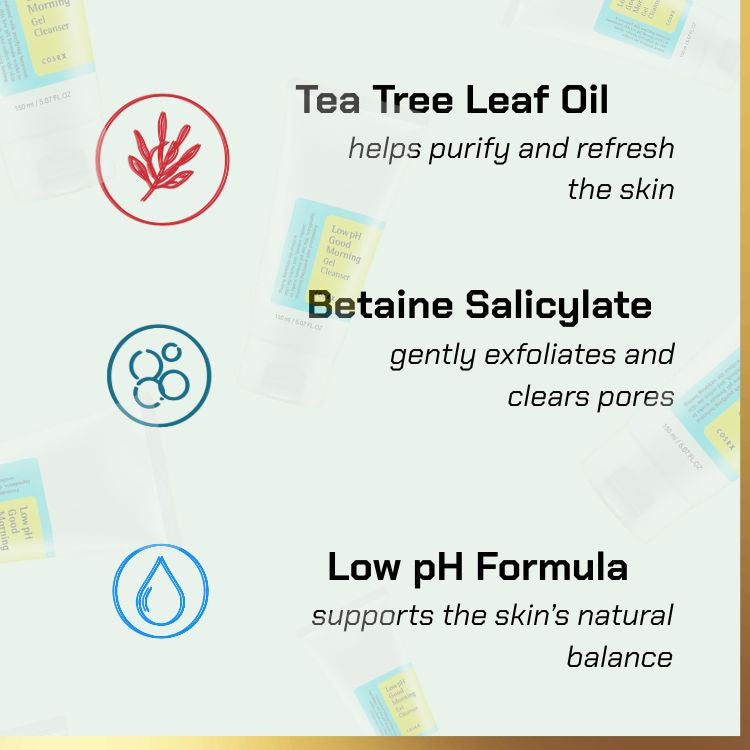 Key ingredients of COSRX – Low pH Good Morning Cleanser | low ph cleanser for sensitive skin