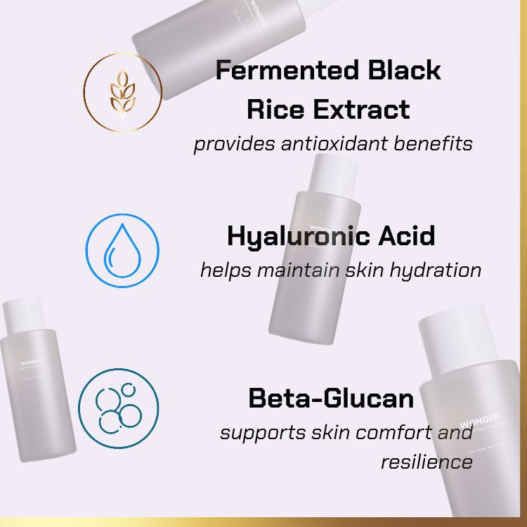 Key ingredients of HaruHaru Wonder - Black Rice Hyaluronic Toner | hyaluronic toner for sensitive skin
