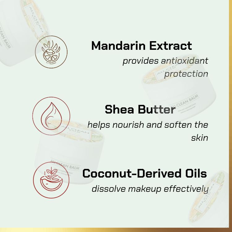 Key ingredients of Heimish – All Clean Balm Mandarin | cleansing balm for sensitive skin