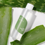 ISNTREE-Aloe-Soothing-Toner between aloe leafs