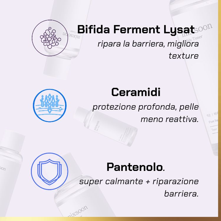 Key ingredients of Mixsoon - Tonico Bifida Fermentato | tonico Bifida di Mixsoon