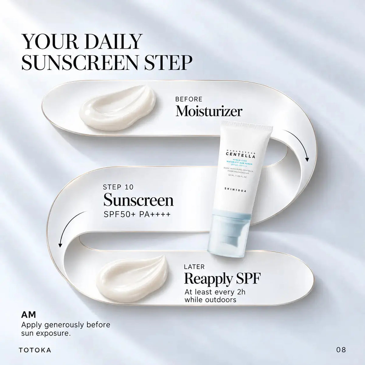 SKIN1004 — Madagascar Centella Hyalu-Cica Water-Fit Sun Serum SPF50+ PA++++ Skin1004