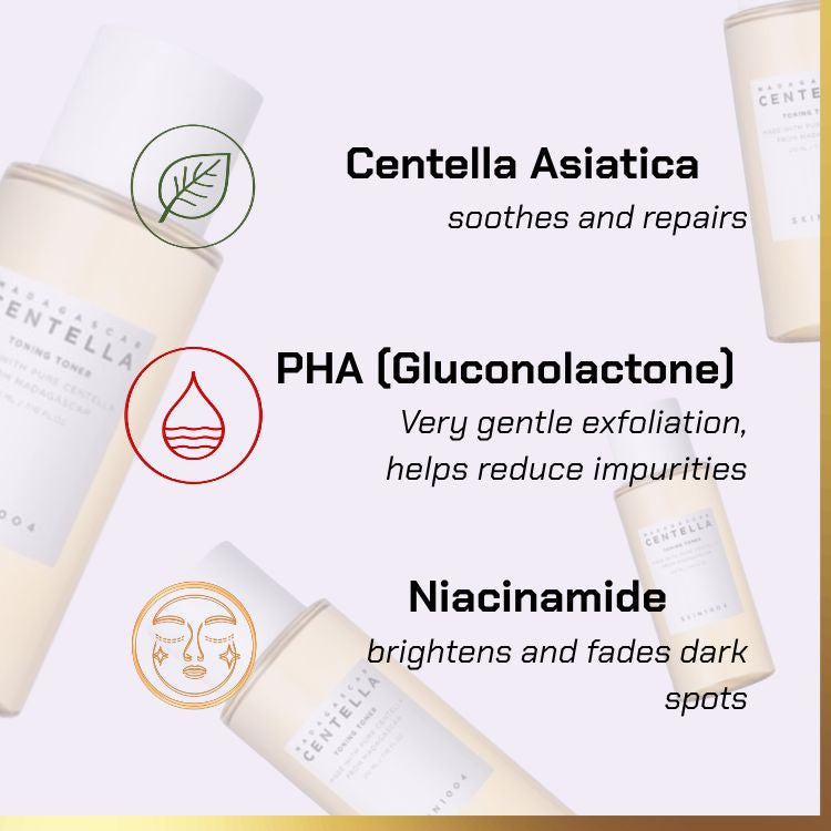 Key ingredients of SKIN1004 - Madagascar Centella Toning Toner | centella toner for sensitive skin