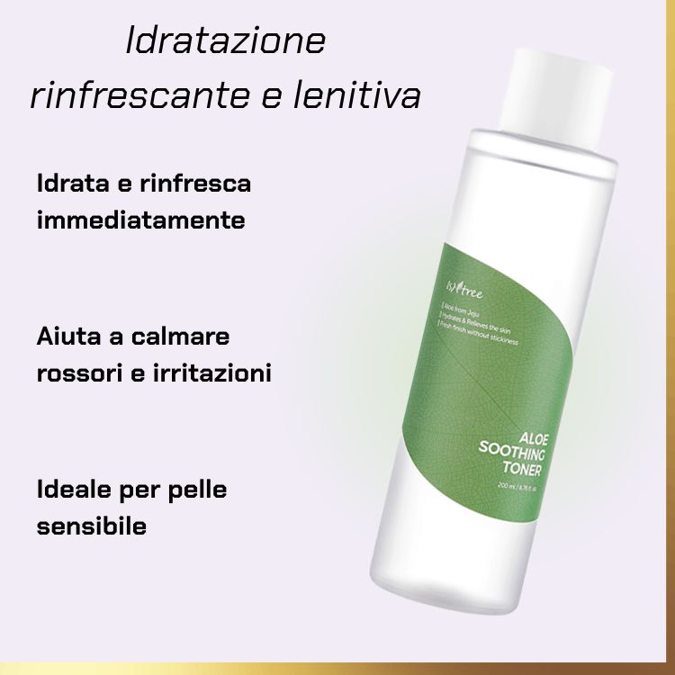 What ISNTREE - Tonico lenitivo all'aloe | tonico all'aloe per pelli sensibili does