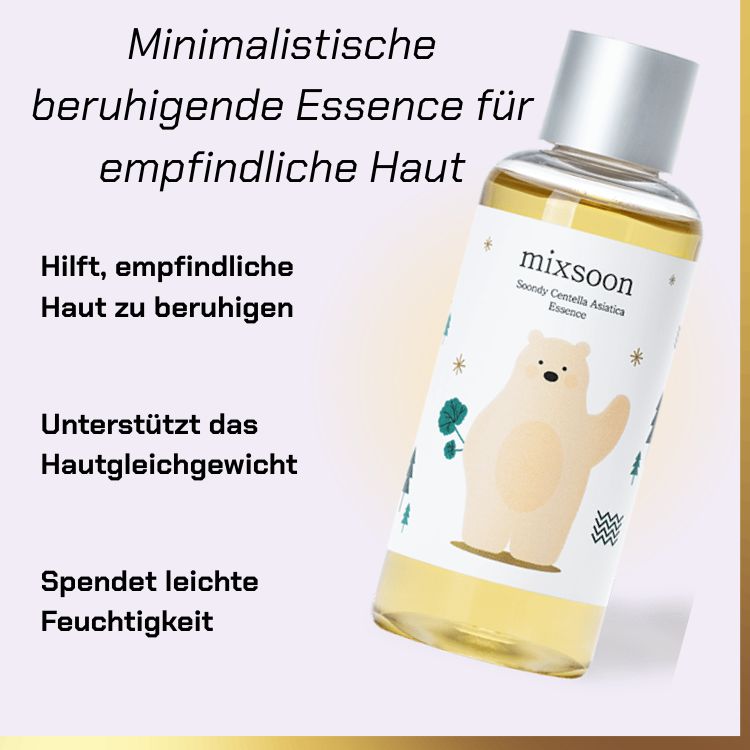 What Mixsoon - Soondy Asiatica Centella Essence | Centella Essenz für empfindliche Haut does