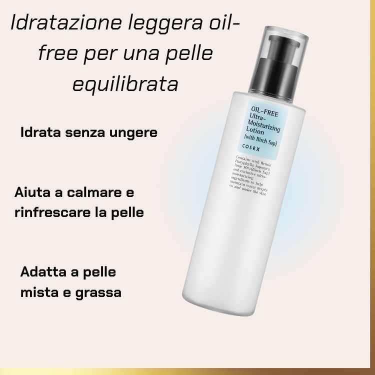 What COSRX - Lozione ultra idratante senza olio | crema idratante oil free per pelle acneica does