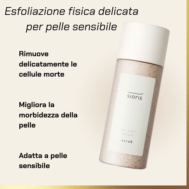 What Sioris – My Soft Grain Scrub | gentle facial scrub for sensitive skin does