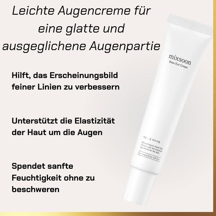 What Mixsoon - Bean Eye Cream | feuchtigkeitsspendende Augencreme für empfindliche Haut does