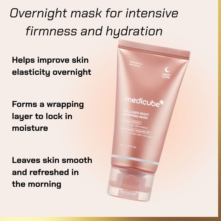What MEDICUBE - Wrapping Collagen Night Mask | collagen overnight mask does