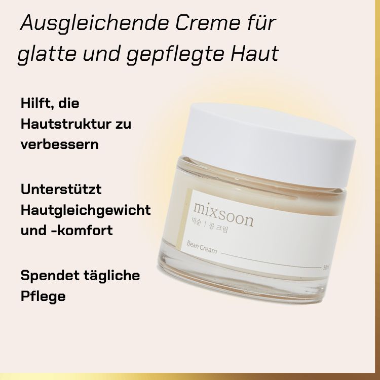 What Mixsoon - Bean Cream | leichte feuchtigkeitscreme für fettige haut does