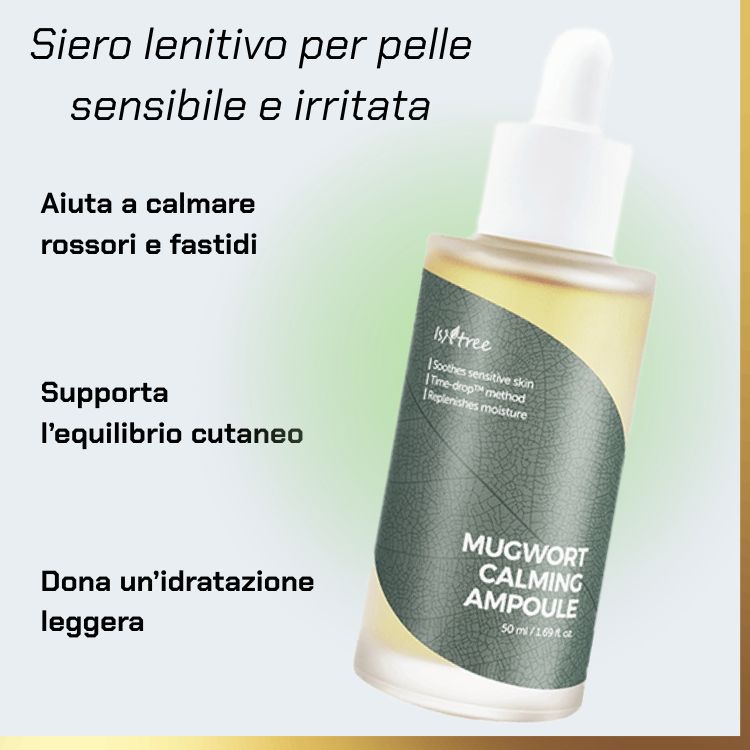 What ISNTREE - Mugwort Calming Ampoule | fiala lenitiva per pelli sensibili does