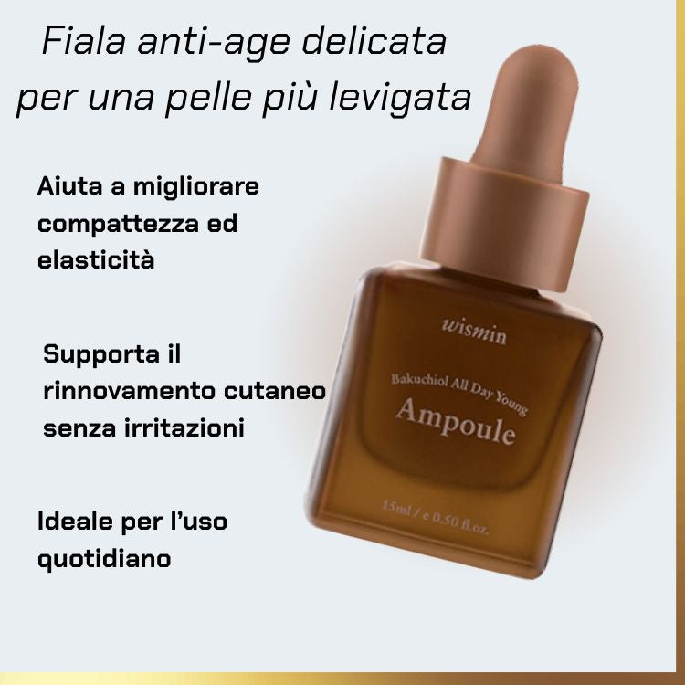 What Wismin - Bakuchiol All Day Young Ampoule | fiala al bakuchiol per pelli sensibili does