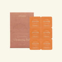 Packaging of wismin cleansing balls with a brown box on a beige background