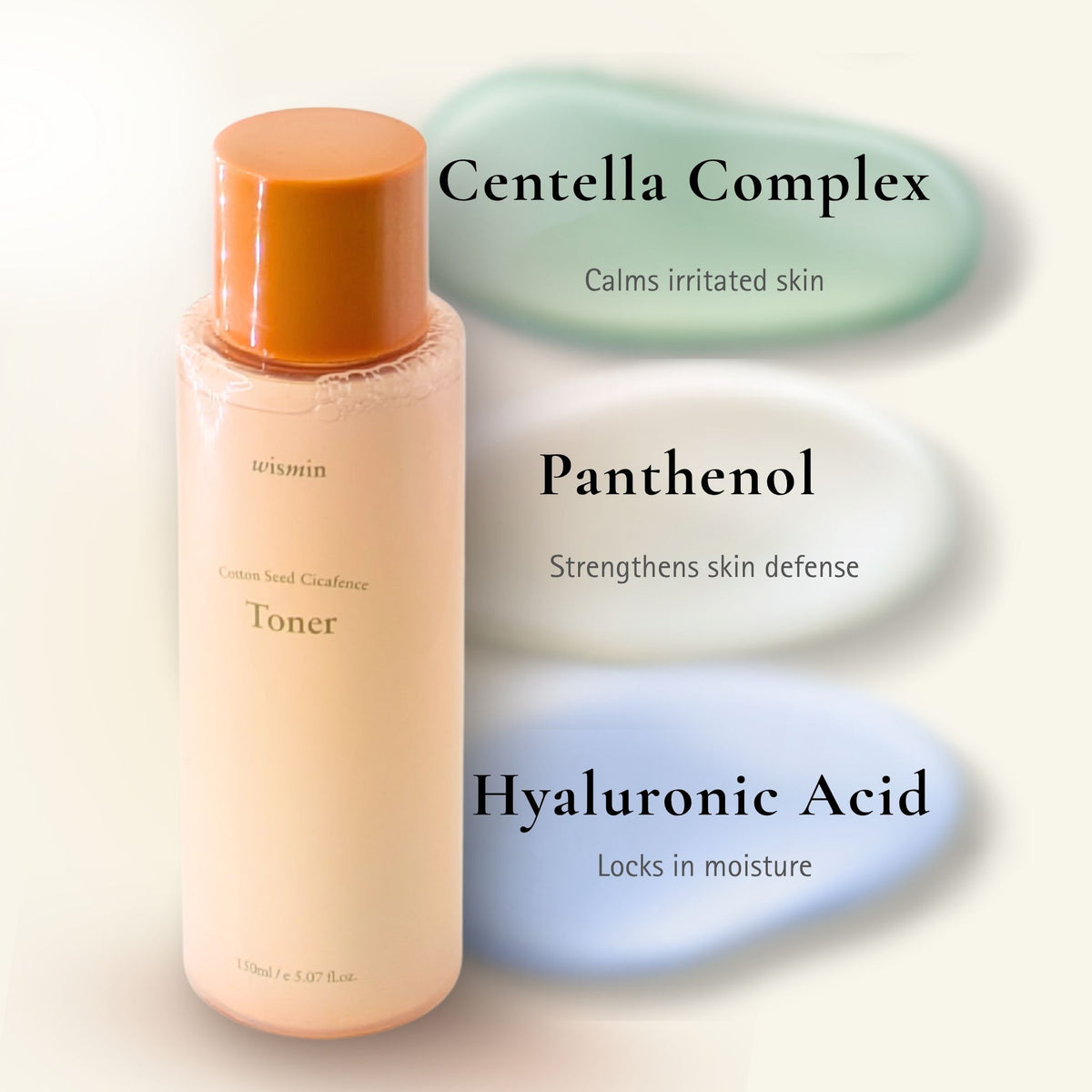 Wismin - Cotton Seed Cicafence Toner |  calming toner for sensitive skin 1