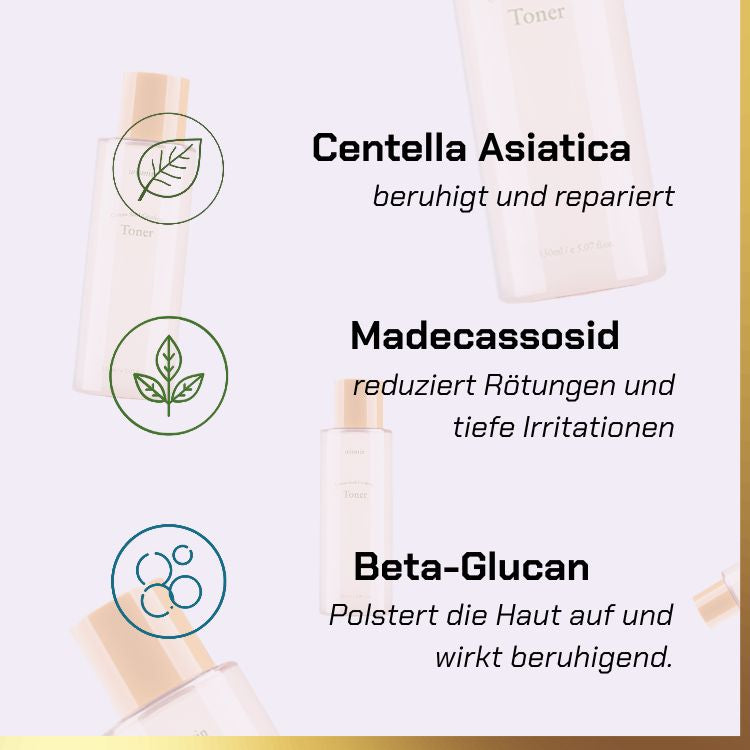 Key ingredients of Wismin - Cotton Seed Cisafence Gesichtswasser | beruhigender Toner für empfindliche Haut