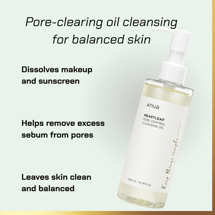 What ANUA – Heartleaf Pore Control Cleansing Oil | pore control cleansing oil does