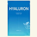 Blue packaging of HYALURON with a gradient effect on a white background