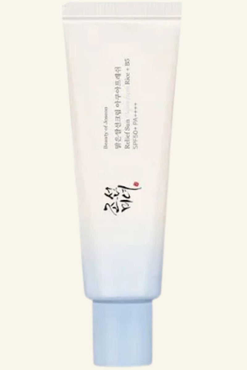 Tube of skincare product on a white background
