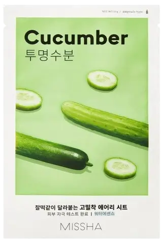 Missha - Airy Fit Cucumber Sheet Mask – Korean skincare by TOTOKA