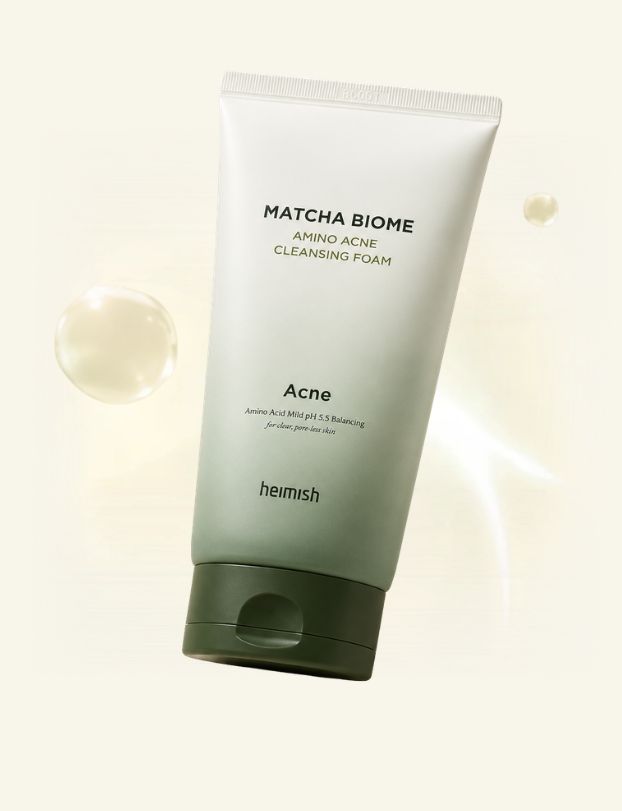 Heimish – Matcha Biome Amino Akne-Reinigungsschaum | Reinigungsschaum für fettige Haut
