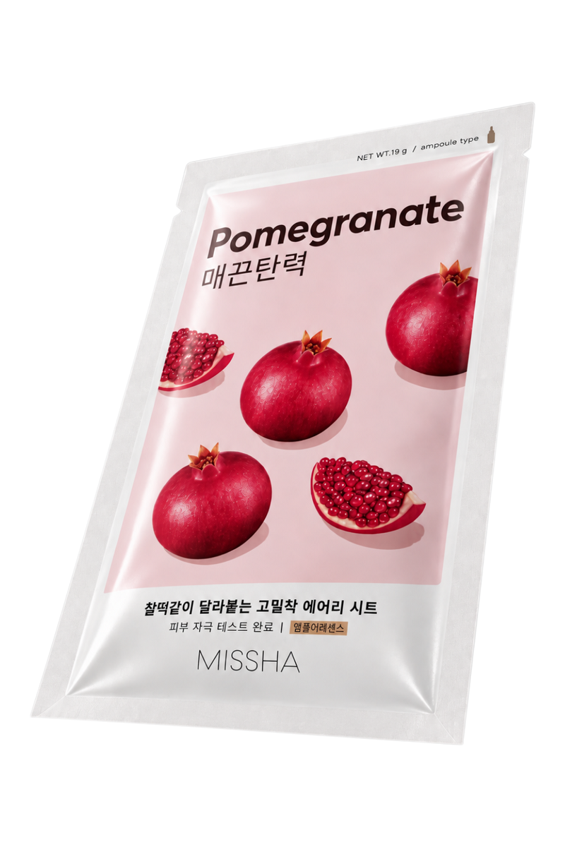 Missha - Airy Fit Pomegranate Sheet Mask | pomegranate sheet mask for firming skin
