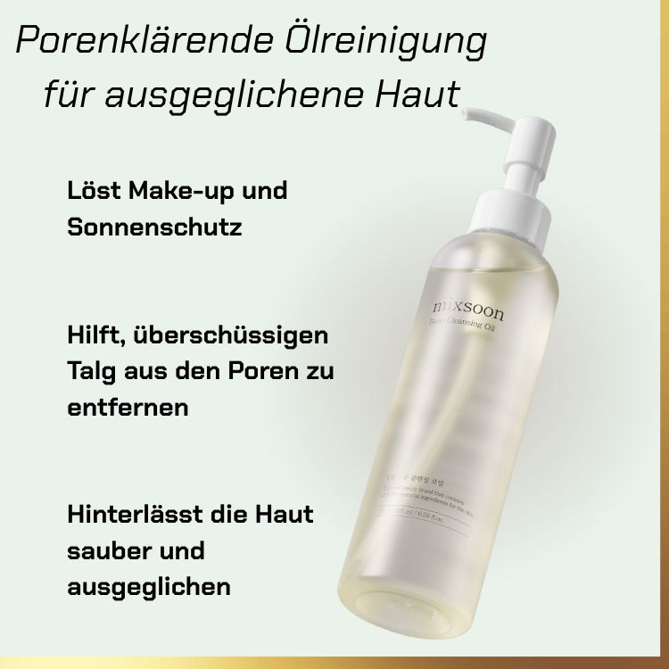 What it does - Mixsoon - Bean Cleansing Oil | leichtes Reinigungsöl für fettige Haut