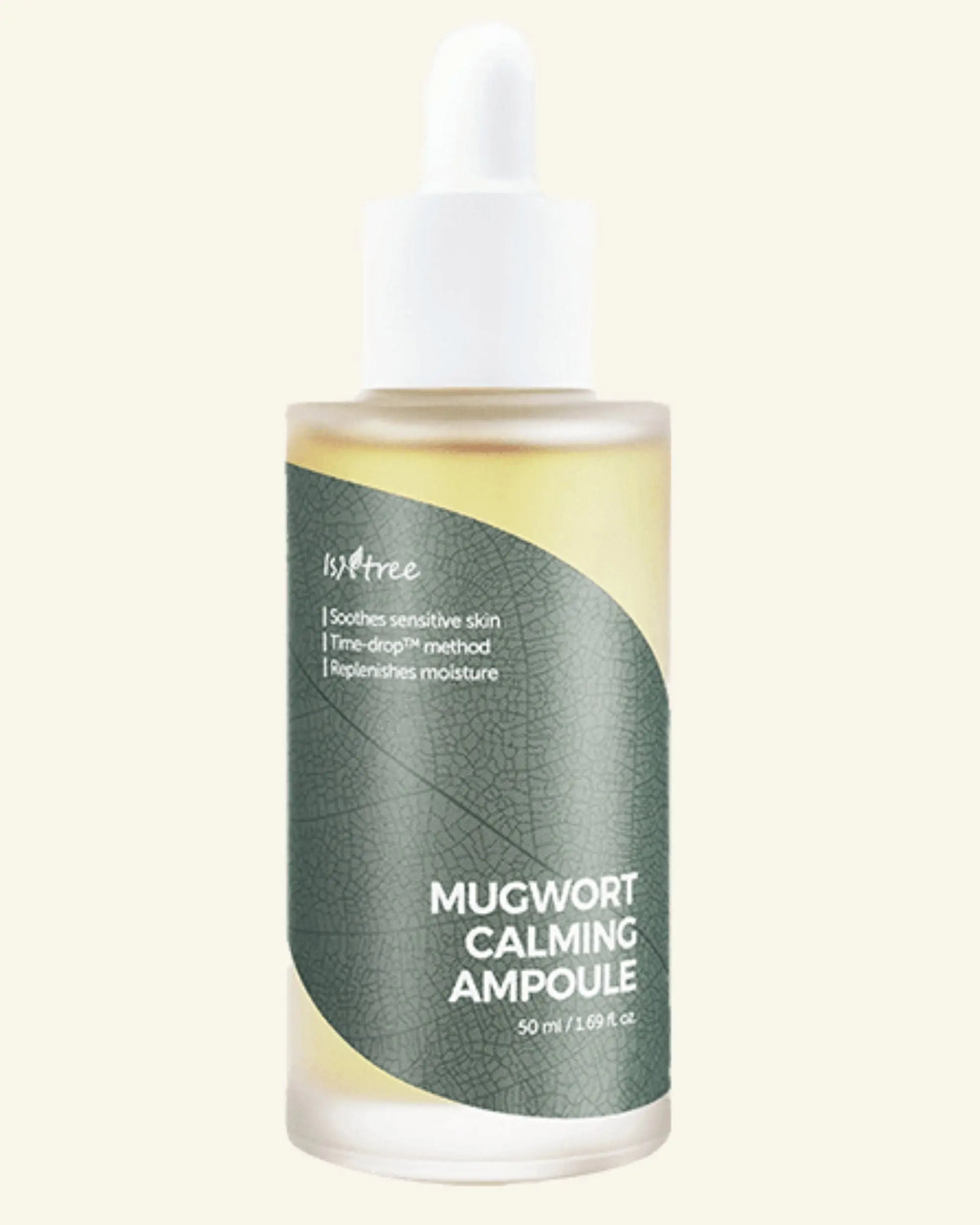 Mugwort Calming Ampoule bottle on a white background