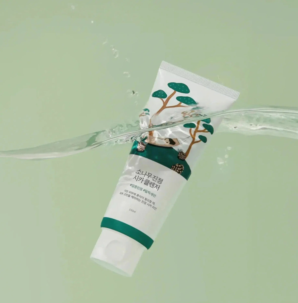 Round Lab Pine Calming Cica Cleanser for soothed and purified skin | TOTOKA Korean Skincare