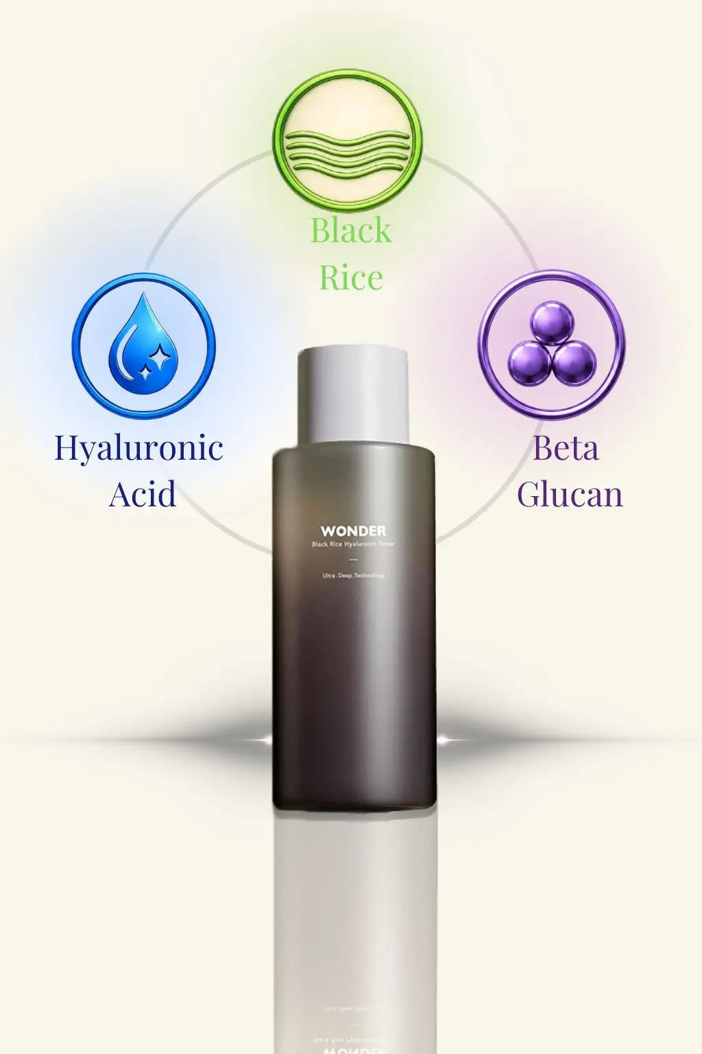 Haruharu Wonder Black Rice Hyaluronic Toner ingredient illustration